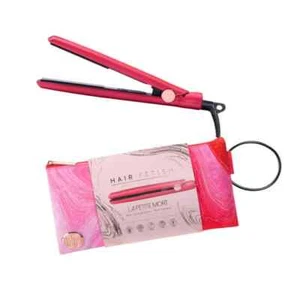Japanese Tourmaline One-Pass 0.5" Travel Flat Iron w/ Pouch - Picture 1 of 8