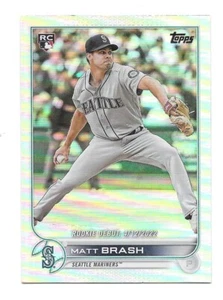 2022 Topps Update Series MATT BRASH RC DeBUT Rainbow Foil - MARINERS - #US274 - Picture 1 of 1