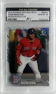 2016 BOWMAN NATIONAL REFS.YOAN MONCADAPRIZM REFRACTOR FSG 10 GEM MINT - Picture 1 of 3