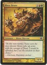 1x Foil - Rhox Brute - Magic the Gathering MTG Alara Reborn