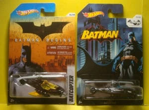 Lot 2011-13 Mattel's Hot Wheels *BATMAN BATMOBILES* *Dark KNIGHT BATCOPTER's*  - Foto 1 di 5