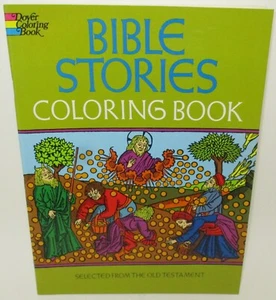 Vtg Dover 1973 BIBLE STORIES Coloring Book Selected from OLD TESTAMENT Unused - Picture 1 of 6