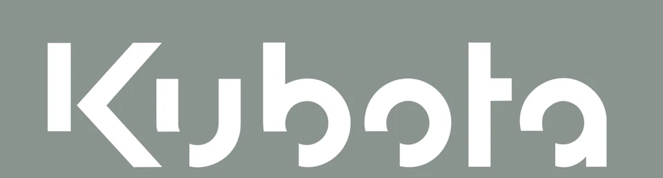 Kubota Digger / Plant vinyl sticker decals 200mm x 45mm - UK Seller