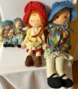 Menge 4 Vintage Holly Hobbie 26", 19" & 8,5" Plüsch Stofftier Stoffpuppen - Bild 1 von 12