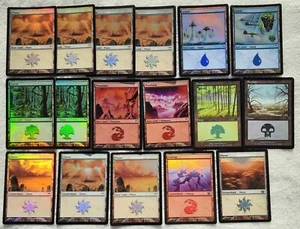 MtG- 17 FOIL Standardländer - Champions of Kamigawa (2004), Onslaught (2002),8th - Bild 1 von 24