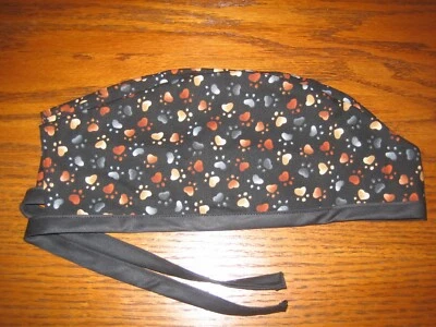 Sombreros exfoliantes quirúrgicos gorras pequeñas patas de cachorro Foto 1 de 2