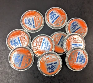 10x Berkeley Farms Emeryville, Ca Milk Foil Bottle Cap Dairy Farm California - Picture 1 of 4