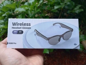 NEU Wireless Headset Brille XG88 Pro schwarz. Neu noch versiegelt. Kopfhörerbrille - Bild 1 von 4