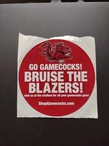 SELTENE SC Gamecocks Aufkleber Fußball BRUISE THE BLAZERS! KOSTENLOSER VERSAND - Bild 1 von 3