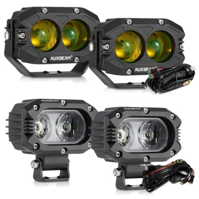 AUXBEAM 4pcs 4"inch Amber/White LED Work Light For 2024 Arctic Cat Alterra 600 - Image 1 of 4