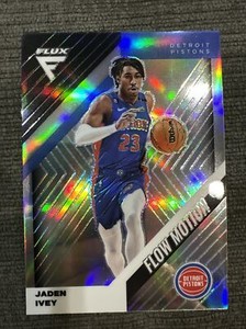 2022-23 Panini Flux Jaden Ivey RC Flow Motion Silver Detriot Pistons