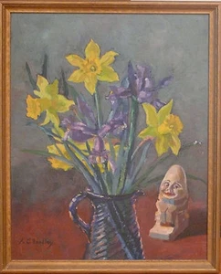 Anne Cary Bradley Oil Painting Maine Listed Artist - Picture 1 of 5