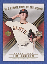 2007 Upper Deck MLB Rookie Card of the Month #ROM5 Tim Lincecum - NM-MT .99 ship