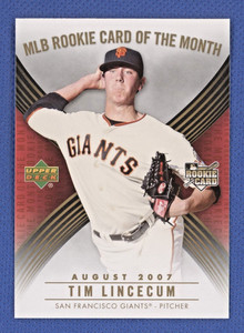 2007 Upper Deck MLB Rookie Card of the Month #ROM5 Tim Lincecum - NM-MT .99 ship