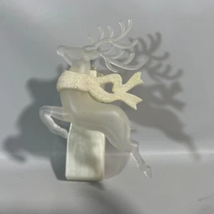 BATH & BODY WORKS WALLFLOWER PLUG-IN DIFFUSER REINDEER w/GLITTERY SCARF - Picture 1 of 6