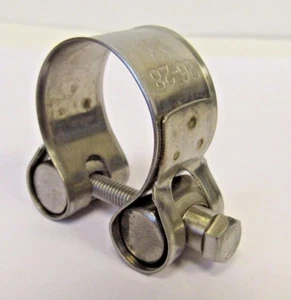 NEW (2) PACK 26-28 MM (1.02-1.10 IN.) HD 304 STAINLESS STEEL T-BOLT HOSE CLAMP - Picture 1 of 5