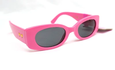 Очки солнцезащитные Betsey Johnson ярко-розовые и желтые сердечки кошачий глаз 100% УФ 59953LVB678 - Изображение 1 из 4