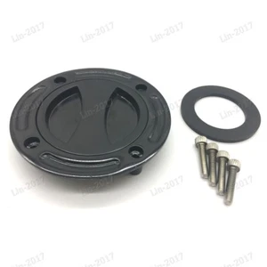 New Fuel Tank Caps Fit For Suzuki GSXR600/750 1997-2003 GSX1300R 1999-2007 Black - Picture 1 of 5