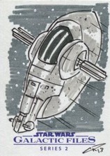 Star Wars Galactic Files Series 2 Sketch Card By Chris Raimo
