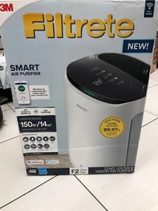 Filtrete - 150 Sq. Ft. Smart Air Purifier for Medium Rooms - White Open Box - Picture 1 of 4