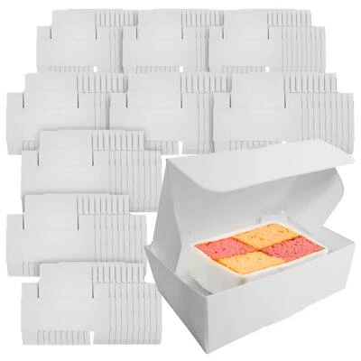 20-100pk White Single Cake Slice Boxes Individual Wedding Birthday Party Favour - Image 1 of 4