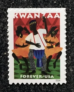 2024USA #5946 Forever Kwanzaa - Single Stamp  mint - Picture 1 of 1