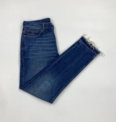 Pantalones de mezclilla para hombre Stella McCartney azul desteñido lavado W32 L31 calce ajustado dobladillo crudo A/B Foto 1 de 4