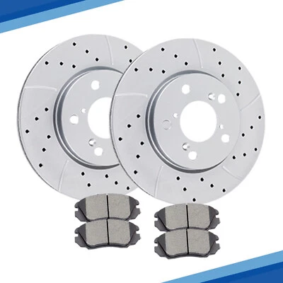 Kit de pastillas de freno delanteras rotores disco cerámica apto para Honda Odyssey 2005-2009 2010 Foto 1 de 4