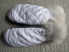 UGG Smart Gloves Quilted Tech All Weather Mittens L/xl White