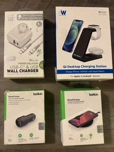 Apple & Android Charging Lot - Charging Station - USB-C Wall Charger Wireless + - Picture 1 of 10
