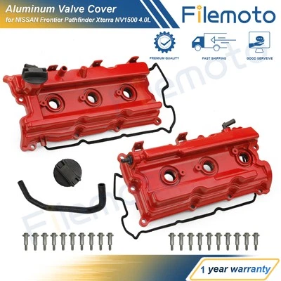 Aluminum Valve Cover LH&RH SET for NISSAN Frontier Pathfinder Xterra NV1500 4.0L - Image 1 of 4