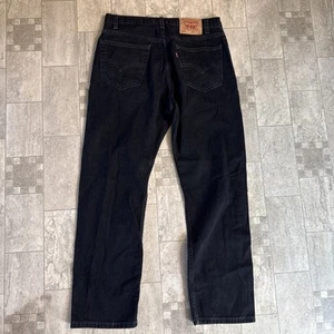Vintage Levis Jeans Mens 34X30 Black 505 Straight Actual (33X 29 1/2) - Picture 1 of 15