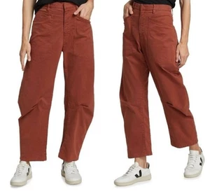 Nili Lotan Shon Pant Burnt Orange Bowleg Carpenter Pants Size 10 - Picture 1 of 5