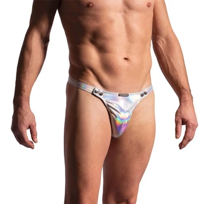 Manstore M2230 Nightclub Popper String Fio Dental breve roupa íntima MASCULINA melhorar Brilhante - Imagem 1 de 3