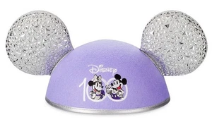 Disney Parks Disney100 Celebration Ears Hat Adult NWT NEW Mickey Minnie Platinum - Picture 1 of 24