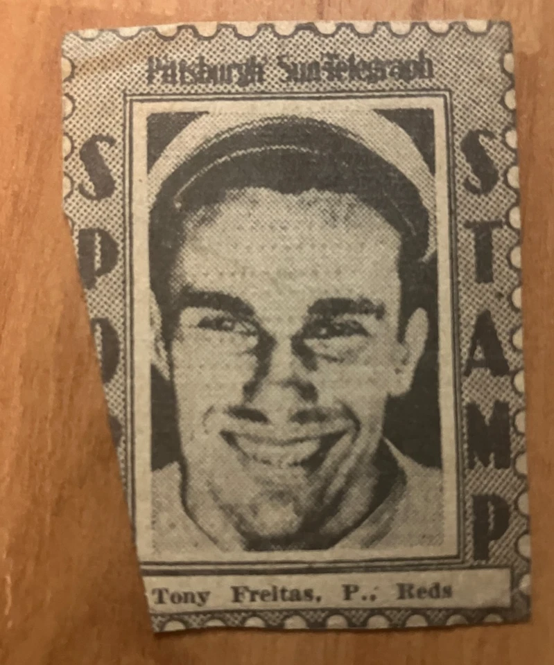 CINCINNATI REDS: 1936 Pittsburgh Sun-Telegraph Sport Stamp Tony Freitas - Image 1 of 1