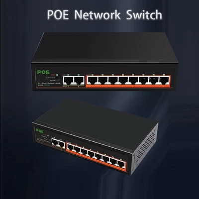 Ethernet 100Mbps POE switch Internet Splitter RJ-45 LAN Adapter network switch - Image 1 of 4