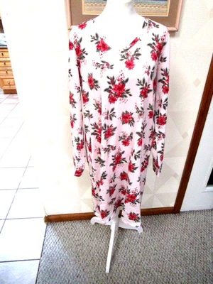 CHARTER CLUB- ROSA/MULTI-FLORAL-MANGA LARGA-CUELLO EN V-CAMISÓN-TALLA-XL-NUEVO CON ETIQUETAS Foto 1 de 4