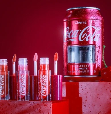 Glamlite x Cherry Coca-Cola 3 pc Lip Gloss Set   - Image 1 of 3