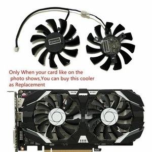 Cooler Fan For MSI GTX 1050 GTX1050 GTX1050Ti DUAL 75MM 2Pin HA8010H12F-Z - Afbeelding 1 van 5