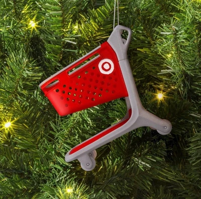 TARGET WONDERSHOP Wondershop 4" Target Shopping Cart Christmas Tree Ornament Bullseye NEW 2025