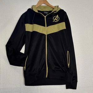 Disney Marvel Avengers Infinity War Men’s Difuzed Hooded Zip Jacket Blk/Gld XL - Picture 1 of 6