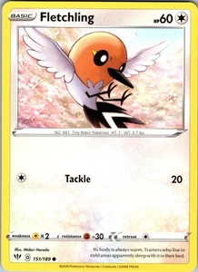 Fletchling 151/189 Common Regular SWSH03: Darkness Ablaze NM - Picture 1 of 2