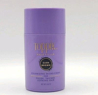 Espesante de cabello de queratina Toppik fibra en polvo adelgazamiento raíz cubierta marrón oscuro 12 g Foto 1 de 3
