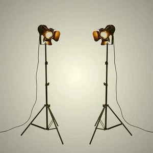 Vintage Industrial Black Retro Tripod Adjustable Floor lamp Parking Light,5 M... - Picture 1 of 9