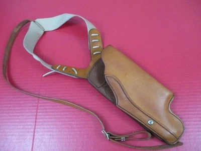 Funda de hombro de cuero Bushnell 930-46 - S&W Colt 6" LG marco revólver con alcance Foto 1 de 4