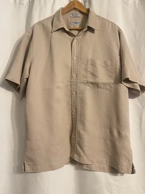 Camisa vintage azul ancla abotonada para hombre talla XL Y2k amarilla manga corta Foto 1 de 4