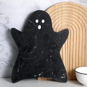 Black Ghost Marble Cheese Board Charcuterie Cutting Tray Marble Serving Decor... - Foto 1 di 6