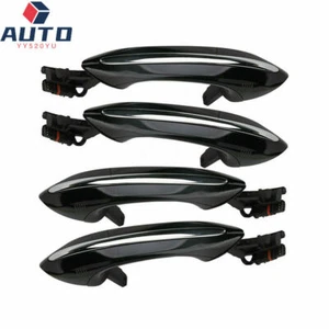 Black Comfort Access Exterior Door Handle w/LED for BMW F07 F10 F11 F06 F01 F04 - Imagen 1 de 16