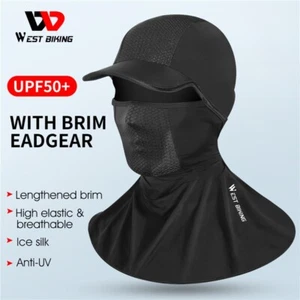 WEST BIKING Ciclismo Motocicleta Máscara Facial Completa Casco Delineador Hielo Seda Sombrero Alema Gorra - Imagen 1 de 12